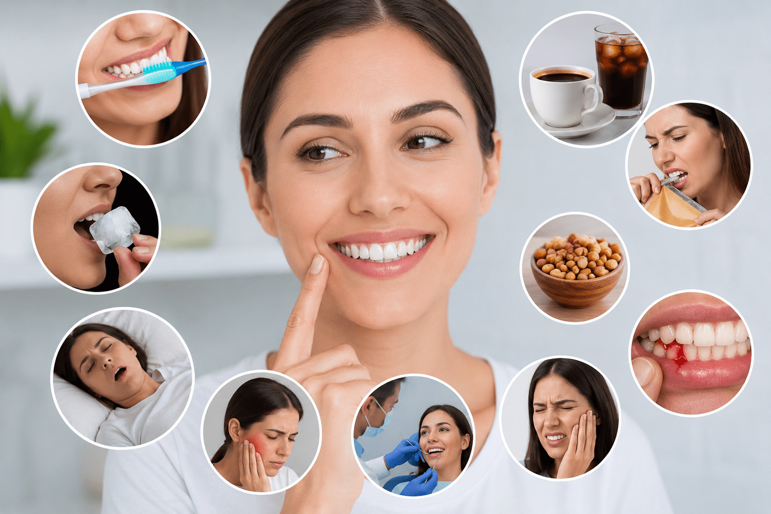 Person experiencing tooth sensitivity caused by daily habits, explained by the Best Dental Hospital in Bachupally